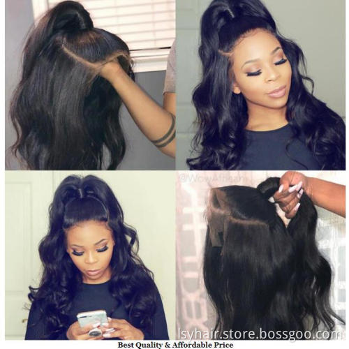 360 Lace Frontal Wigs Pre Plucked With Baby Hair Brazilian Body Wave Human Hair 150 density Lace Front Wig for Black Women